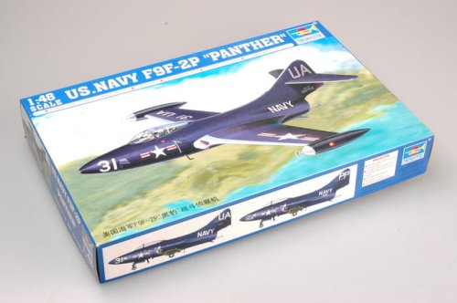 Go to product TRUMPETER 02833 - 1:48 U.S.N.Grumman F9F-2P Panther