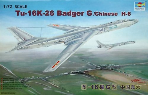 Go to product TRUMPETER 01612 - 1:72 Tu-16K-26 Badger G / Chinese H-6