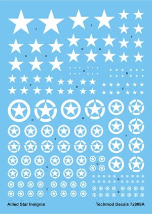 Go to product TECHMOD 72809 - 1:72 Allied Star Insignia White