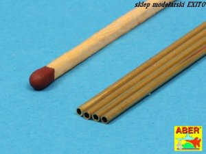 ABER BT15X02 - Brass Tubes 1,50 x 0,20 mm length 250 mm x 4 pcs