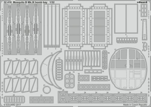 Go to product EDUARD 32418 - 1:32 Mosquito B Mk.IX bomb bay
