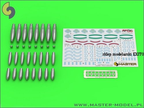 Go to product MASTER AM-24-013 - 1:24 Additional warhead types for British RP-3 rockets