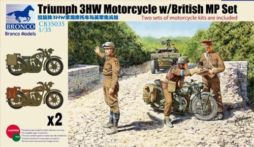 Go to product BRONCO CB 35035 - 1:35 Triumph 3HW Motorcycle w/MP Figure Set
