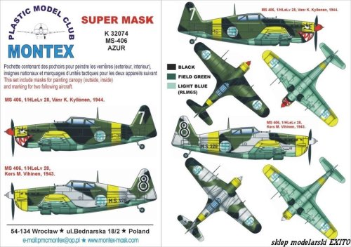 Go to product MONTEX K32074 - 1:32 MS.406 Finland