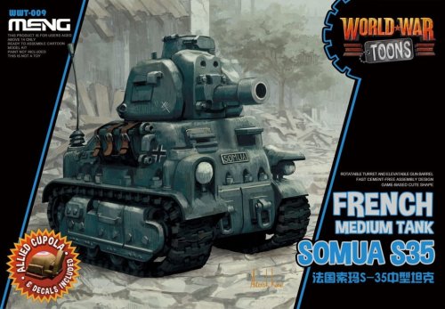 Go to product MENG MODEL WWT009 - Somua S35 French Medium Tank