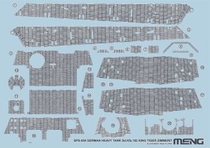 MENG MODEL SPS039 - 1:35 German Heavy Tank Sd.Kfz.182 King Tiger Zimmerit Decal