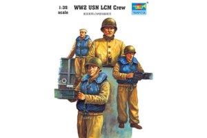 TRUMPETER 00408 - 1:35 WW2 USN LCM crew US