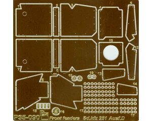 PART P35090 - 1:35 Sd.Kfz.251 Ausf.D front fenders