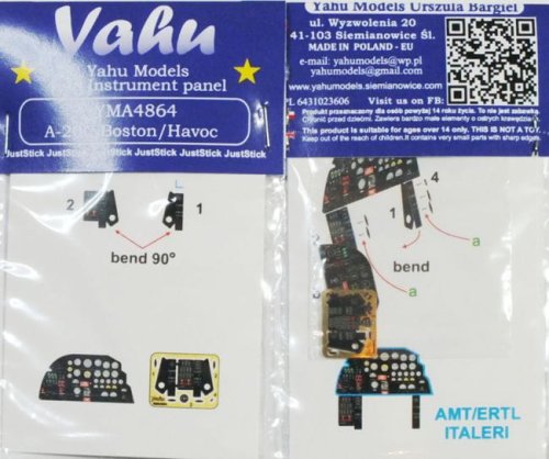 Go to product YAHU YMA4864 - 1:48 A-20C Boston / Havoc II - Instrument Panel