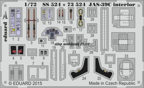 Go to product Eduard 73524 - 1:72 JAS-39C