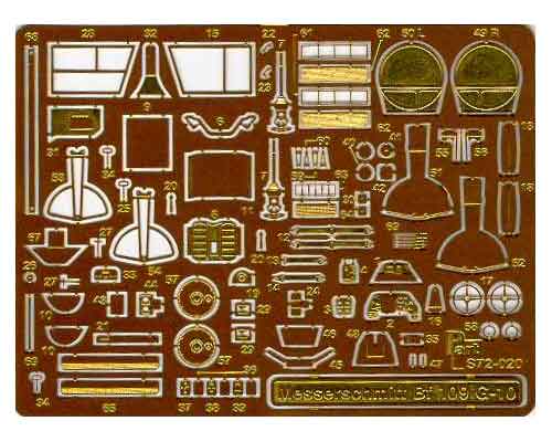 Go to product PART S72020 - 1:72 Messerschmitt Bf 109 G-10