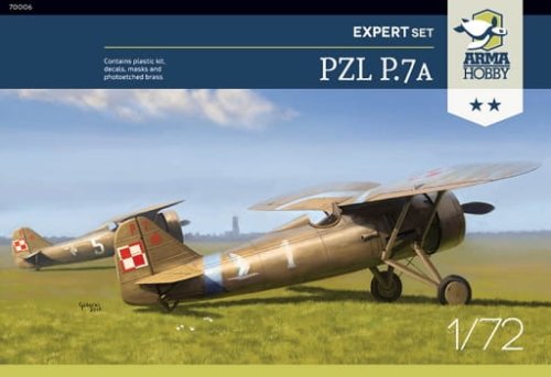 Go to product ARMA HOBBY 70006 - 1:72 PZL P.7a Expert Set