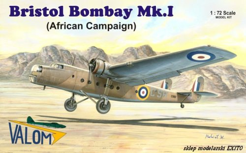 Go to product VALOM 72097 - 1:72 Bristol Bombay Mk.I  African campaign