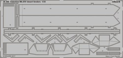 Go to product EDUARD 36360 - 1:35 Valentine Mk.II/IV desert fenders