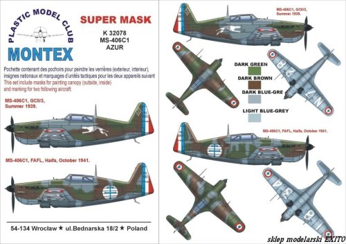 Go to product MONTEX K32078 - 1:32 MS.406 France