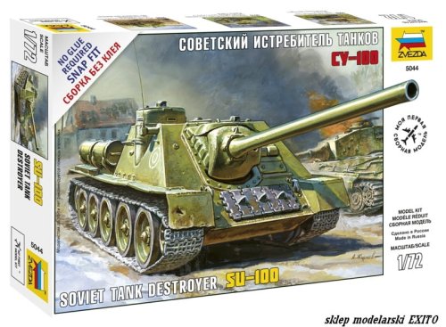 Go to product ZVEZDA 5044 - 1:72 Soviet Tank Destroyer SU-100