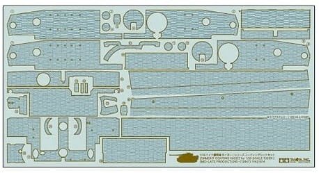 Go to product TAMIYA 12647 - 1:35 Tiger Mid/Late Production - Zimmerit Coating Sheet