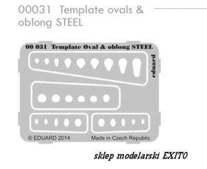 EDUARD 00031 - Template ovals & oblong Steel