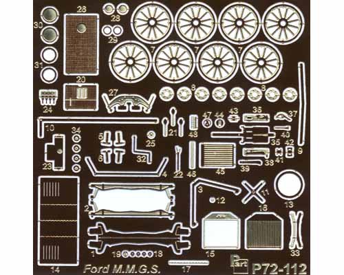 Go to product PART P72112 - 1:72 Ford T M.M.G.S.