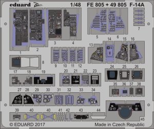 EDUARD 49805 - 1:48 F-14A interior