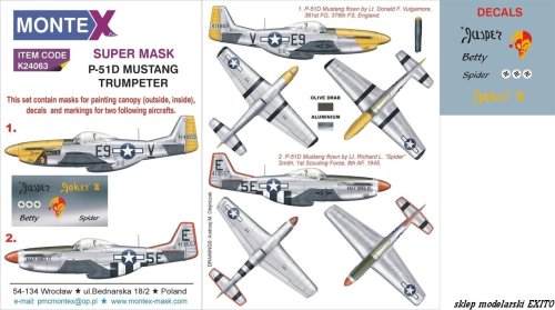 Go to product MONTEX K24063 - 1:24 P-51D Mustang