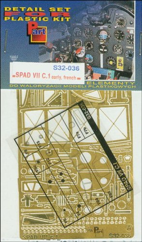 Go to product PART S32036 - 1:32 Spad VII C.1 early, French