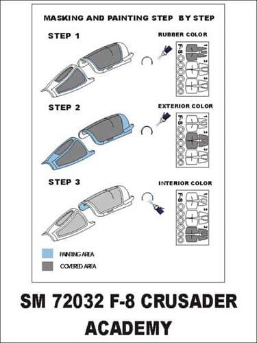 Go to product MONTEX SM72032 - 1:72 F-8 Crusader
