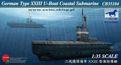 Go to product BRONCO CB 35104 - 1:35 German Type XXIII U-Boat Coastal Submarine