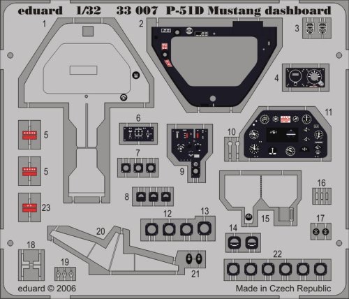 Go to product EDUARD 33007 - 1:32 P-51D dashboard