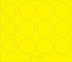 EDUARD XT191 - 1:35 Merkava IIID wheel masks