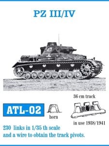 Friulmodel ATL-002 - 1:35 Pz.Kpfw.III / IV 1938-1941 metal tracks