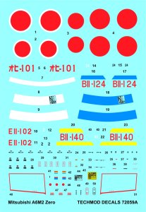 TECHMOD 72059 - 1:72 Mitsubishi A6M2 Zero