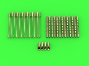 MASTER AM-72-125 - 1:72 B-17 Flying Fortress gun barrels for Browning M2 .50 cal 12,7mm with flame suppressors