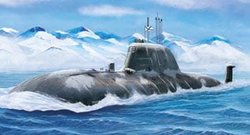 Go to product BRONCO NB 5020 - 1:350 Russian Akula Class II Submarine K335 Giepard