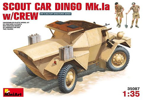Go to product MINIART 35087 - 1:35 Scout Car Dingo Mk 1a w/crew