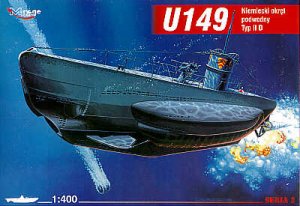 MIRAGE 40026 - 1:400 U-149 typ II D - Niemiecki okręt podwodny