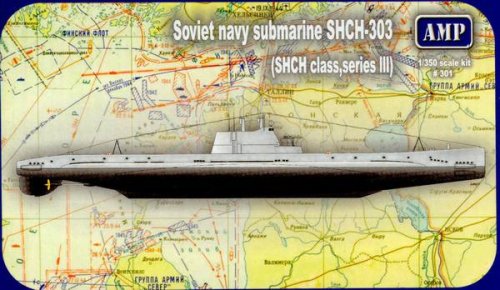 Go to product MIKROMIR 350001 - 1:350 Soviet navy submarine SHCH-303 (SHCH class, series III)