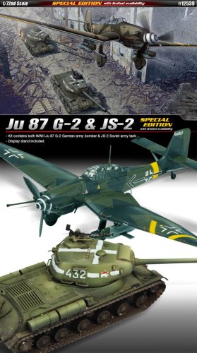 Go to product ACADEMY 12539 - 1:72 Ju 87 G-2 & JS-2 - Special Edition