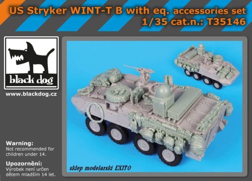 Go to product BLACK DOG T35146 - 1:35 US Stryker WINT-T B with equipment accessories set