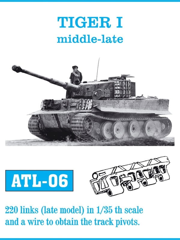 Go to product Friulmodel ATL-006 - 1:35 Tiger I middle-late metal tracks