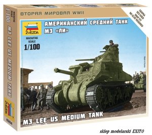 ZVEZDA 6264 - 1:100 M3 Lee US Medium Tank
