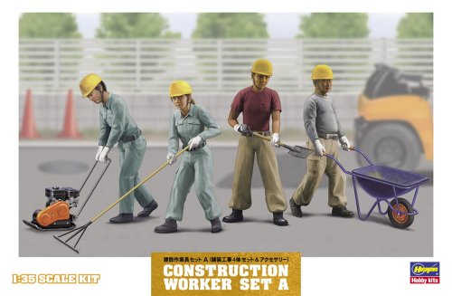 Go to product Hasegawa WM03-66003 - 1:35 Construction Worker Set A
