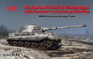 ICM 35363 - 1:35 Pz.Kpfw.VI Ausf.B Konigstiger with Henschel Turret (late production)