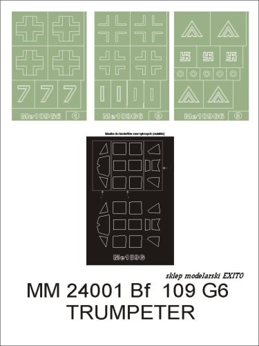 Go to product MONTEX MM24001 - 1:24 Messerschmitt Bf-109 G-6