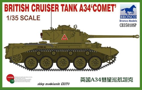 Go to product BRONCO CB 35010SP - 1:35 British Cruiser Tank A34 Comet