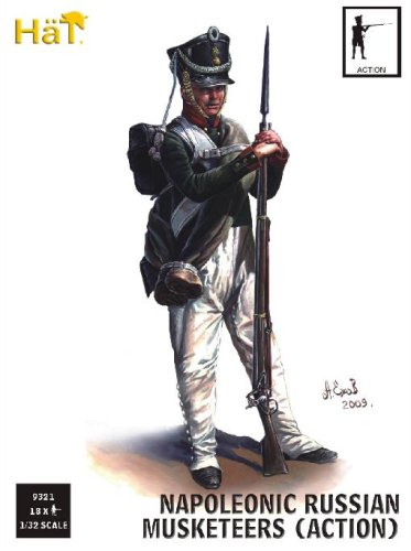 Go to product HAT 9321 - 1:32 Napoleonic Russian Musketeers Action