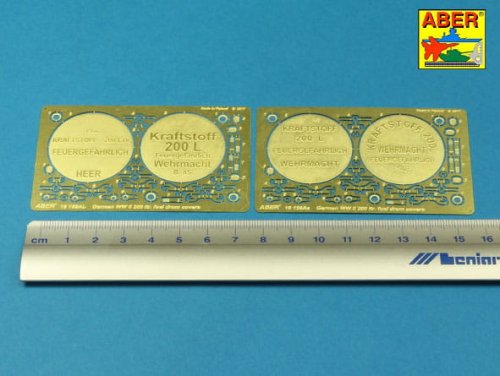 Go to product ABER 16158A - 1:16 German WW II 20L Jerry Can closings & 200L fuel drum covers (choice A)