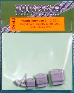 EUREKA XXL E-042 - 1:35 Set of plastic canisters in  5, 10 & 20L capacity