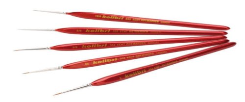Go to product HARDER & STEENBECK 170000 - Set of natural paintbrushes, sizes 10/0, 5/0, 3/0, 2/0, 0