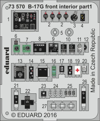 Go to product EDUARD 73570 - 1:72 Boeing B-17G front interior